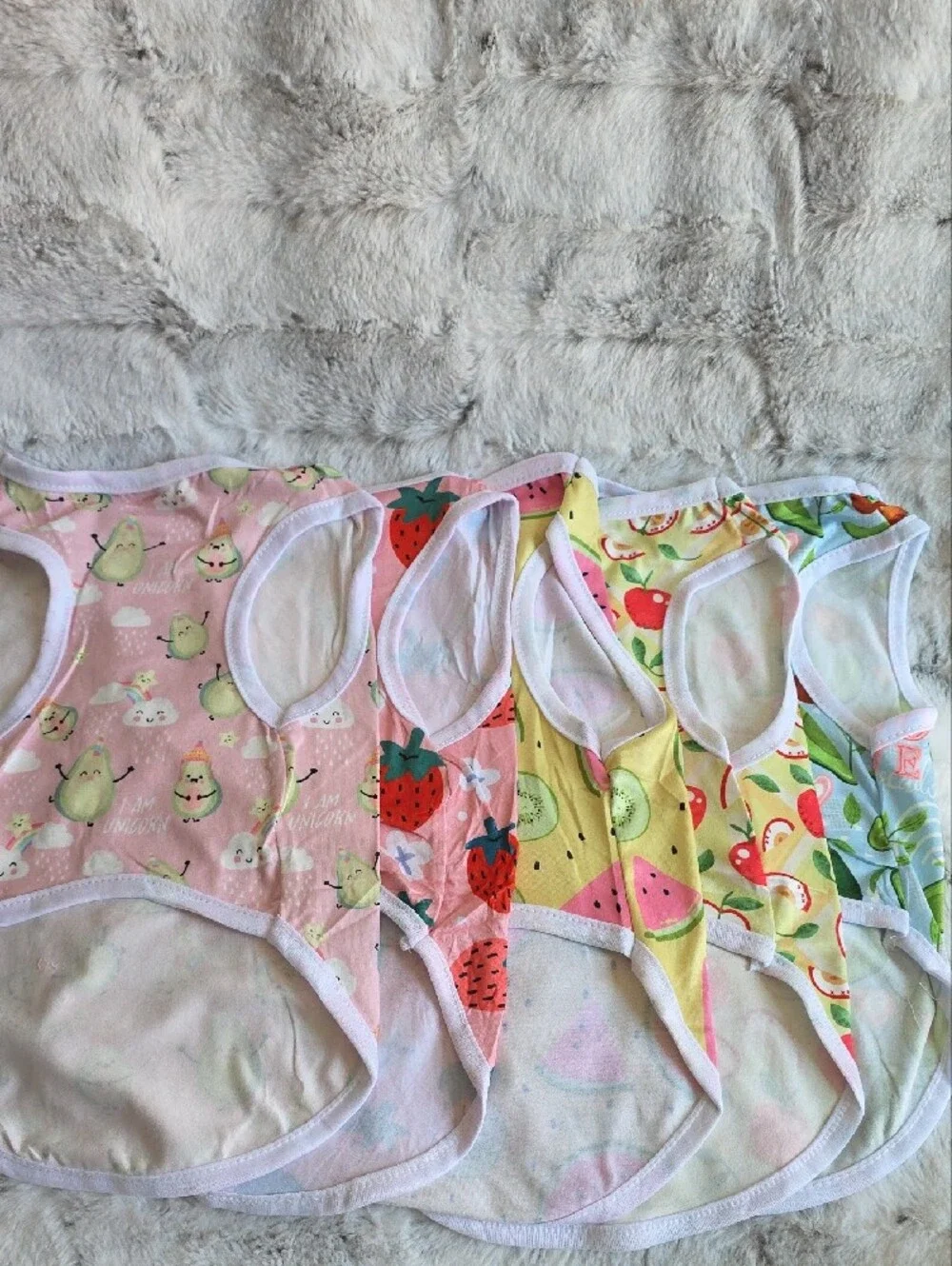 Set Of 5 Summer Dog Shirts